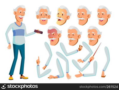 Asian Old Man Vector. Senior Person. Aged, Elderly People. Activity, Beautiful. Face Emotions, Various Gestures. Animation Creation Set. Isolated Flat Cartoon Illustration. Asian Old Man Vector. Senior Person. Aged, Elderly People. Activity, Beautiful. Face Emotions, Various Gestures. Animation Creation Set. Isolated Flat Cartoon Character Illustration