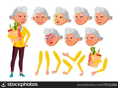Asian Old Woman Vector. Senior Person. Aged, Elderly People. Activity, Beautiful. Face Emotions, Various Gestures. Animation Creation Set. Isolated Flat Cartoon Illustration. Asian Old Woman Vector. Senior Person. Aged, Elderly People. Activity, Beautiful. Face Emotions, Various Gestures. Animation Creation Set. Isolated Flat Cartoon Character Illustration