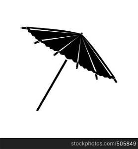 Asian parasol or umbrella icon in simple style isolated on white. Asian parasol or umbrella icon, simple style