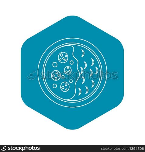 Asian soup icon. Outline illustration of asian soup vector icon for web. Asian soup icon, outline style