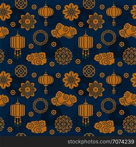 Asian vector decoration. Chinese and japanese motif seamless pattern for silk textile. Illustration of pattern japanese fabric. Asian vector decoration. Chinese and japanese motif seamless pattern for silk textile