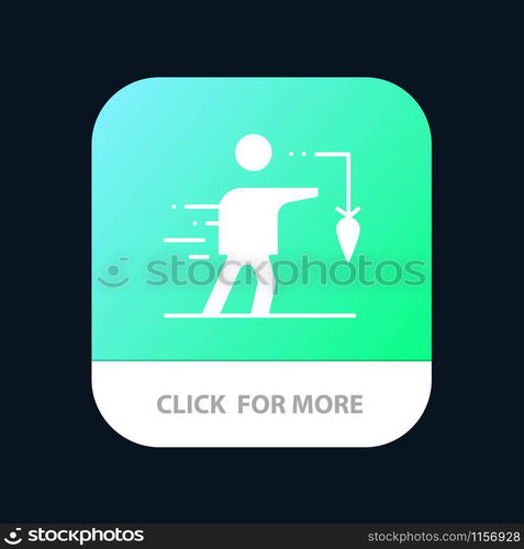 Aspiration, Business, Extrinsic, False, Goal Mobile App Button. Android and IOS Glyph Version