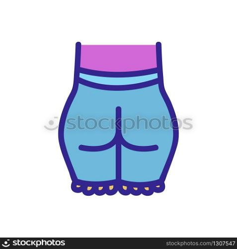 ass female icon vector. ass female sign. color isolated symbol illustration. ass female icon vector outline illustration