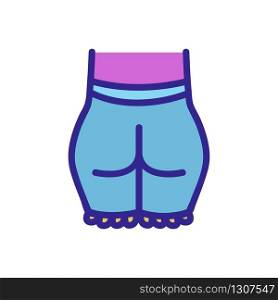 ass female icon vector. ass female sign. color isolated symbol illustration. ass female icon vector outline illustration