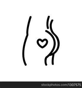 ass with a heart icon vector. ass with a heart sign. isolated contour symbol illustration. ass with a heart icon vector outline illustration