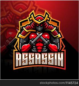 Assassin esport mascot logo design