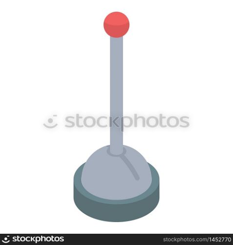 Assembly line handle icon. Isometric of assembly line handle vector icon for web design isolated on white background. Assembly line handle icon, isometric style