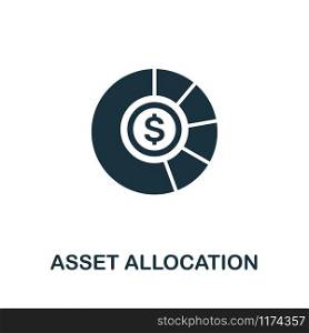 Asset Allocation vector icon illustration. Creative sign from investment icons collection. Filled flat Asset Allocation icon for computer and mobile. Symbol, logo vector graphics.. Asset Allocation vector icon symbol. Creative sign from investment icons collection. Filled flat Asset Allocation icon for computer and mobile