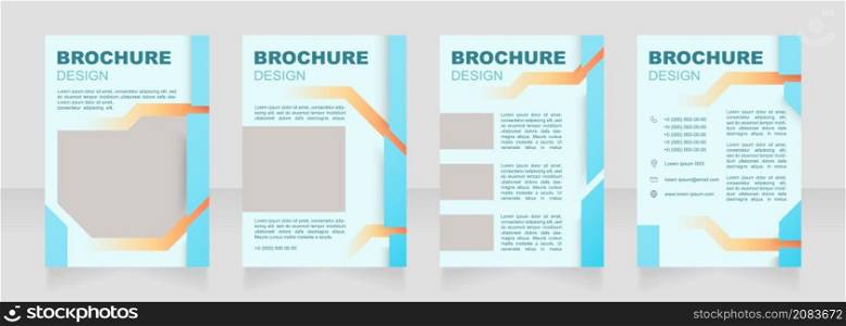 Assigning resources in project management blank brochure design. Template set with copy space for text. Premade corporate reports collection. Editable 4 paper pages. Arial Black, Regular fonts used. Assigning resources in project management blank brochure design