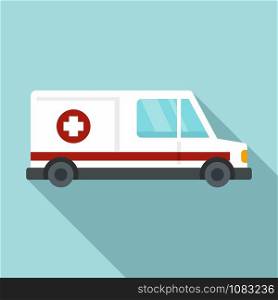 Assistant ambulance icon. Flat illustration of assistant ambulance vector icon for web design. Assistant ambulance icon, flat style