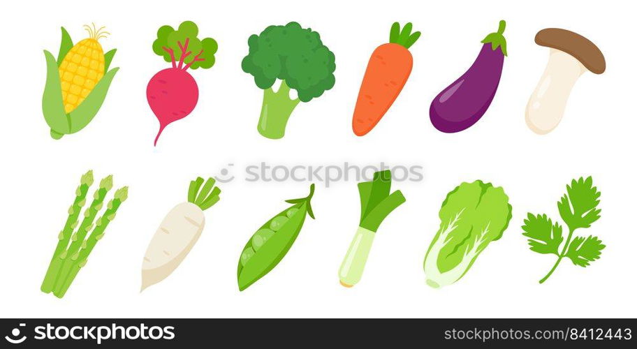 Assorted colorful vegetables Extinguishers for cooking in the kitchen