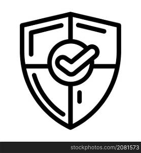 assurance compliance line icon vector. assurance compliance sign. isolated contour symbol black illustration. assurance compliance line icon vector illustration