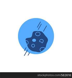 Asteroid, astronomy, meteor, space, comet Glyph Icon.. Vector EPS10 Abstract Template background