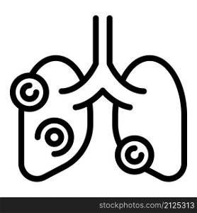 Asthma lungs icon outline vector. Patient xray. Lung chest. Asthma lungs icon outline vector. Patient xray