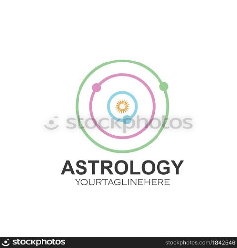 astrology icon vector illustration design template web