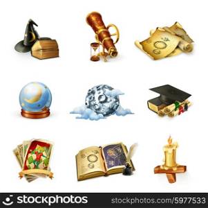 Astrology, set of vector icons