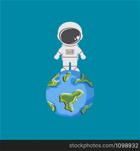 astronaut character in space exploration science vector art. astronaut character in space exploration science vector