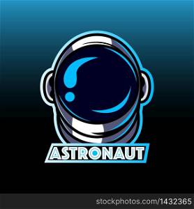 Astronaut head esport mascot logo