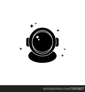 Astronaut helmet space icon. Vector on isolated white background. EPS 10