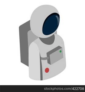 Astronaut isometric 3d icon. Single character of cosmonaut on a white background. Astronaut isometric 3d icon