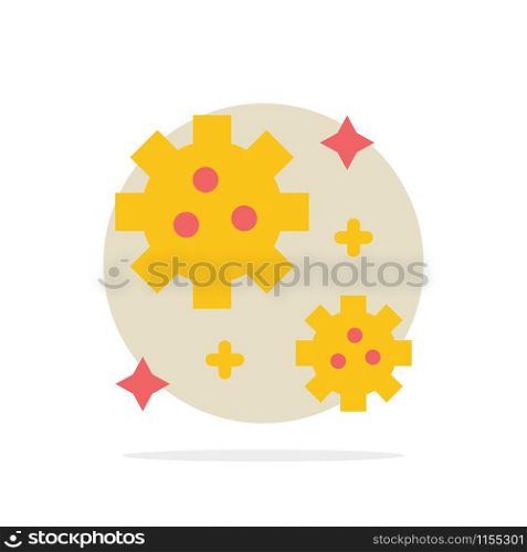 Astronaut, Meteor, Space Abstract Circle Background Flat color Icon