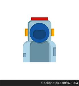 astronaut, space, spaceman, helmet, suit Flat Color Icon Vector