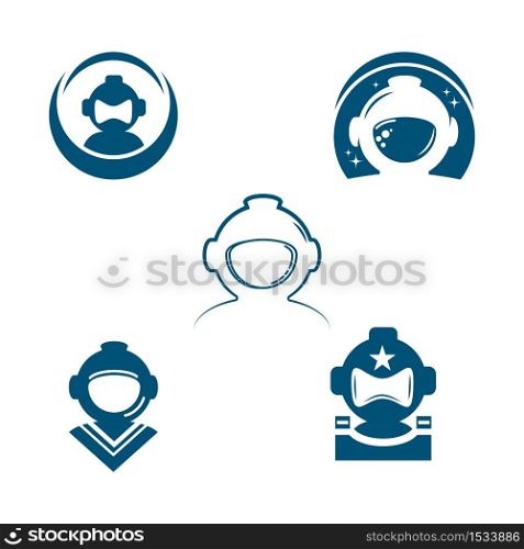 astronaut Vector icon illustration design template