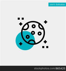 Astronomy, Moon, Space turquoise highlight circle point Vector icon