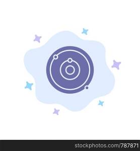 Astronomy, Planet, Education, Learning Blue Icon on Abstract Cloud Background