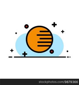 Astronomy, Planet, Space  Business Flat Line Filled Icon Vector Banner Template