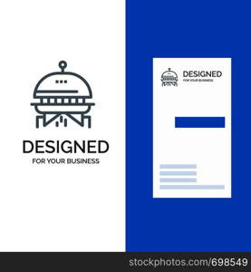 Astronomy, Space, Ufo Grey Logo Design and Business Card Template