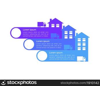 At home medical social service infographic chart design template. Abstract vector infochart with blank copy spaces. Instructional graphics with 3 step sequence. Visual data presentation. At home medical social service infographic chart design template
