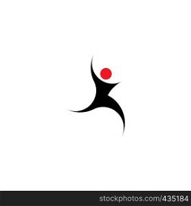 athlete logo man running vector icon symbol