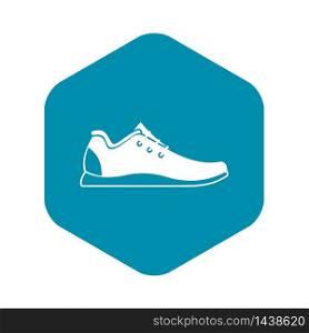Athletic shoe icon in simple style on a white background vector illustration. Athletic shoe icon, simple style