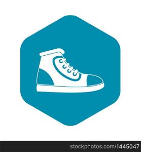 Athletic shoe icon. Simple illustration of athletic shoe vector icon for web. Athletic shoe icon, simple style