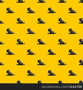 Athletic shoe pattern seamless vector repeat geometric yellow for any design. Athletic shoe pattern vector