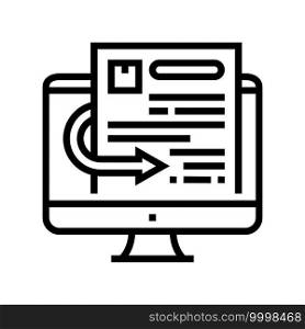 "ation requests line icon vector."ation requests sign. isolated contour symbol black illustration."ation requests line icon vector illustration