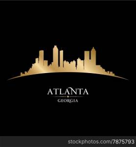 Atlanta Georgia city skyline silhouette. Vector illustration