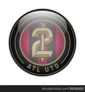 Atlanta United FC USA football club Vector illustration