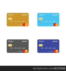 ATM Card icon template vector design