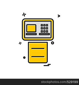 ATM icon design vector