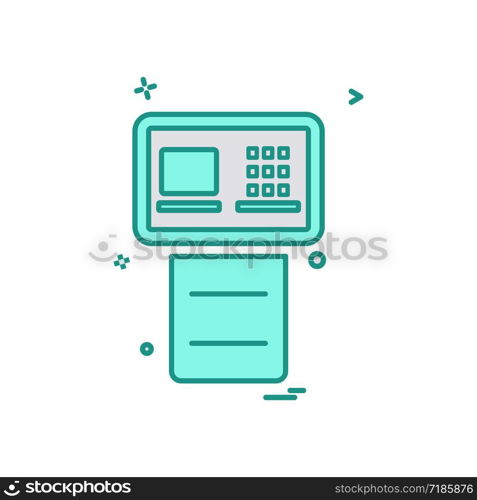 ATM icon design vector