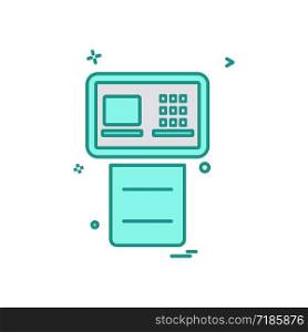 ATM icon design vector