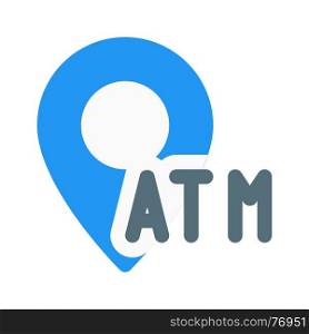 atm position, icon on isolated background