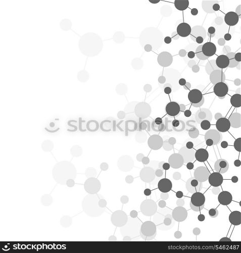 Atom a background. Background from atoms on the white. A vector illustration