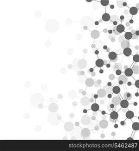 Atom a background. Background from atoms on the white. A vector illustration