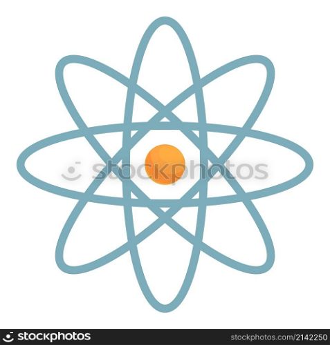 Atom construction icon cartoon vector. Lab research. Medical science. Atom construction icon cartoon vector. Lab research