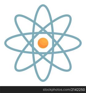 Atom construction icon cartoon vector. Lab research. Medical science. Atom construction icon cartoon vector. Lab research