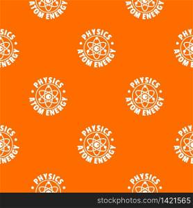Atom energy pattern vector orange for any web design best. Atom energy pattern vector orange