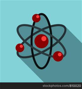 Atom icon. Flat illustration of atom vector icon for web design. Atom icon, flat style